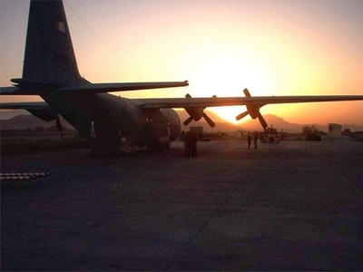 O aeronavă C-130 Hercules a Forţelor Aeriene Române a plecat spre Afganistan pentru evacuarea cetăţenilor români