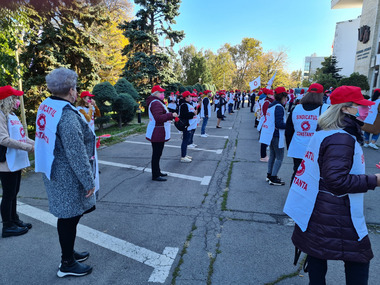 Protest al Sindicatului Sanitas faţă de situaţia de la DGASPC Constanţa unde nu sunt fonduri pentru plata salariilor