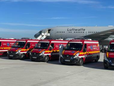 Alţi şase pacienţi cu COVID-19, aflaţi în stare gravă, transferaţi în Germania