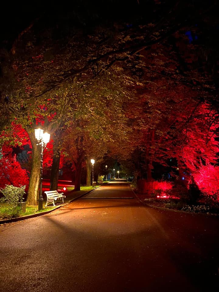 Defibrilator automat extern, în parcul din centrul staţiunii Sinaia