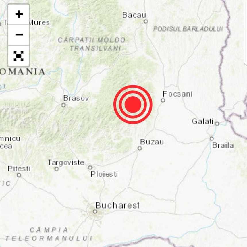 Cutremur cu magnitudinea 4,2, în judeţul Vrancea 