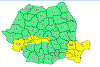 Cod galben de vânt puternic în sudul Banatului, în Carpaţii Meridionali, în Dobrogea şi în estul Munteniei / În zonele joase, vântul va ajunge la 55 – 65 de kilometri la oră, iar pe creste se poate ajunge la 100 de kilometri la oră 

 