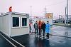 Buzău: Corturile în care funcţionau centrele de vaccinare de tip drive-thru, înlocuite cu containere modulare din cauza frigului