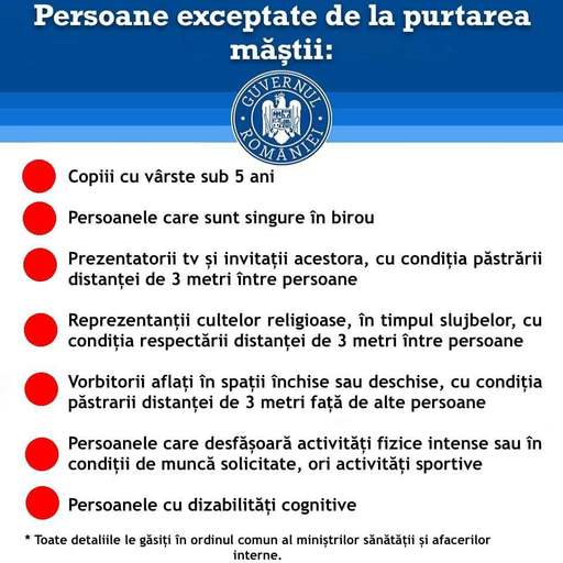 UPDATE Guvern: De astăzi purtăm masca şi doar măştile omologate. Izolarea e 7 zile pentru persoanele care au COVID-19 şi sunt vaccinate şi 10 zile pentru cele nevaccinate / Reguli pentru cei care intră în ţară