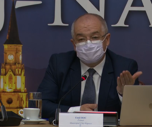 Rată de infectare cu SARS-CoV-2 de 6,47 la o mie de locuitori în municipiul Cluj-Napoca. Primarul Emil Boc afirmă că în oraş se fac zilnic aproximativ 3.500 de teste