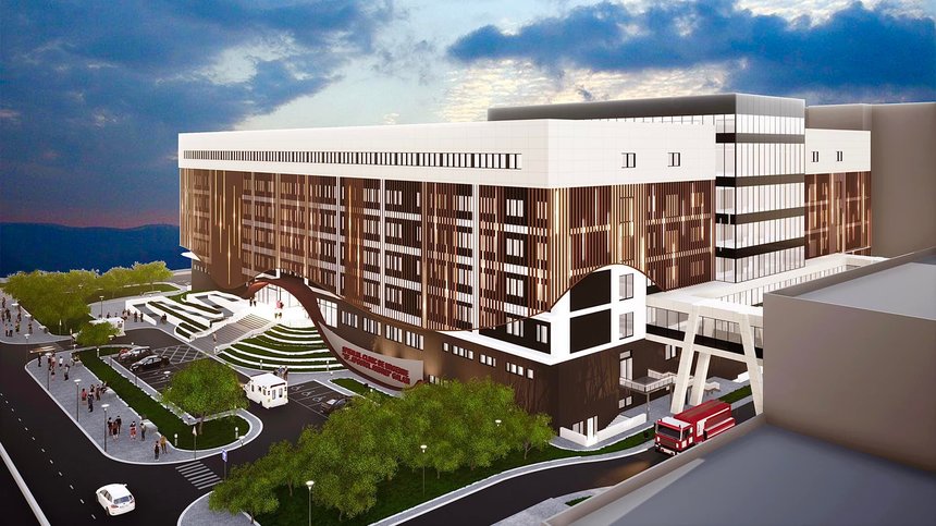 CJ Galaţi a aprobat o parte din documentaţie tehnică a proiectului privind construiea unui nou spital/ Unitatea va vea 6 etaje şi 375 de paturi