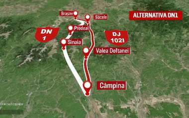 Guvernul a aprobat indicatorii tehnico-economici pentru reabilitarea şi modernizarea DJ 102I, Valea Doftanei (judeţul Prahova) – Brădet (judeţul Braşov) / Scopul proiectului este de a decongestiona traficul pe DN 1 şi DN 1 A 