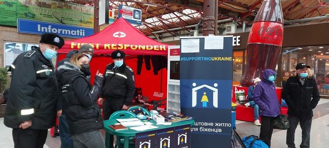 CFR Călători a deschis în Gara de Nord din Bucureşti o casă de bilete prioritară pentru refugiaţii din Ucraina