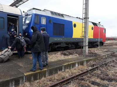 Un alt tren cu 900 de refugiaţi din Ucraina a ajuns în ţară din Republica Moldova / O parte dintre refugiaţi circulă către Cluj, alţii către Bucureşti, cu trenuri ale CFR 
