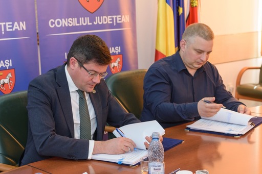 Şeful CJ Iaşi, Costel Alexe, a semnat contractul pentru proiectarea centurii uşoare a Iaşiului: Prin acest acest proiect vom reabilita şi moderniza aproximativ 73 de kilometri de drumuri
