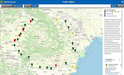 Aglomeraţie la frontiera cu Ungaria, înregistrându-se coloane de maşini pe sensul de ieşire din ţară / Timpul de aşteptare ajunge şi la 520 de minute / Măsuri pentru fluidizarea traficului  