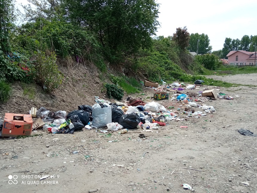 Ploieşti: O treime dintre gospodăriile controlate de Poliţia locală într-un cartier nu au contract de salubritate. Oamenii aruncă gunoiul pe străzi - FOTO