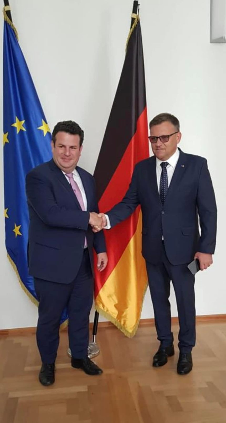 Ministrul Muncii, întrevedere cu omologul german / Budăi: Oficialul german e de acord să facem un plan comun de acţiune 2023-2024, pentru a întări cooperarea bilaterală dintre cele două ţări
