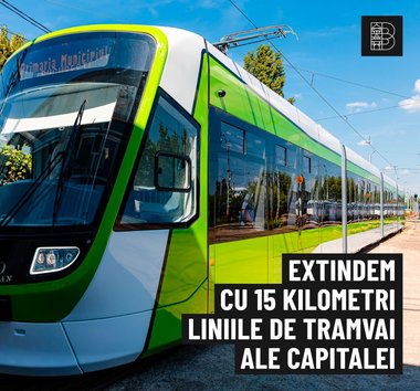 Nicuşor Dan anunţă începerea demersurilor pentru extinderea reţelei de tramvai din Capitală / Valoarea totală estimată pentru întocmirea documentaţiilor tehnico-economice e de circa 10 milioane lei plus TVA