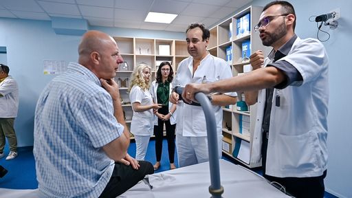 Iaşi: Bolnavi cu diverse afecţiuni grave pe creier operaţi fără bisturiu. Intervenţiile nu provoacă dureri pacienţilor - FOTO

