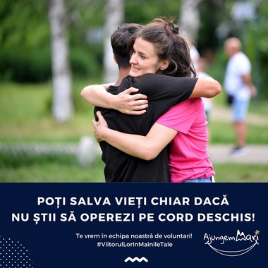 Ajungem MARI recrutează voluntari pentru copiii din centrele de plasament din toată ţara. Termenul limită pentru înscrieri este 20 septembrie