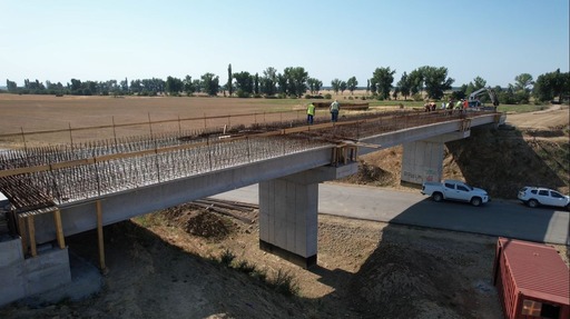 Ritm scăzut al lucrărilor pe centura de sud a municipiului Timişoara, în pofida avertizărilor ministrului Transporturilor, Sorin Grindeanu, privind rezilierea contractului - FOTO