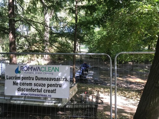 Nicuşor Dan: Intervenim în parcurile din Capitală pentru a ne bucura de spaţii verzi curate şi îngrijite. Curăţăm braţul lacului din Parcul Carol I, o zonă extrem de colmatată, care, în perioadele cu temperaturi ridicate, capătă un aspect neplăcut - FOTO