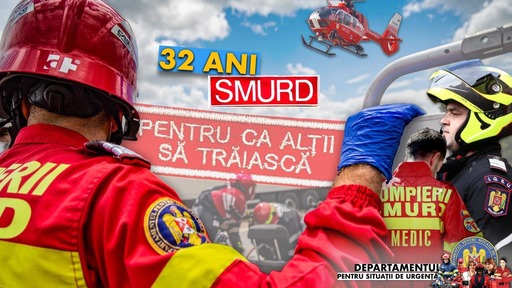 UPDATE - Arafat, la 32 de ani de la înfiinţarea SMURD: De la o echipă, la peste 400 de echipe / De la niciun elicopter, la 9 baze aeriene / Zeci de mii de vieţi salvate, uneori cu preţul vieţii salvatorilor / Mesajul ministrului de Interne