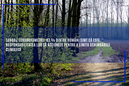 Sondaj Eurobarometru: 63% dintre români simt că este responsabilitatea lor să acţioneze pentru a limita schimbările climatice