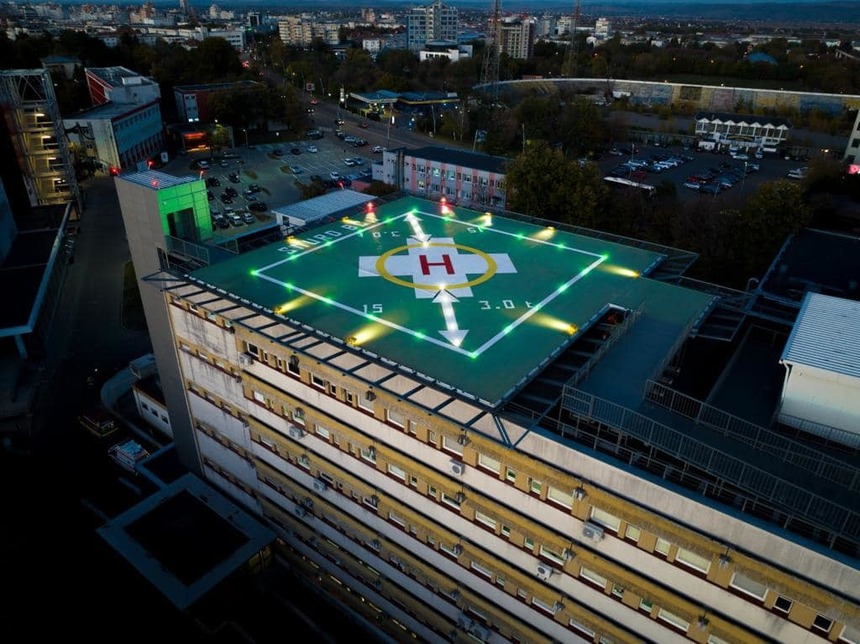 Heliport inaugurat la Spitalul Judeţean Bacău, după o investiţie de peste 3,6 milioane de euro