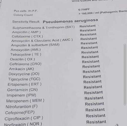 Medic, distribuind rezultatul unei antibiograme care arată o bacterie rezistentă la toate antibioticele: Dacă nu facem ceva, nu va mai fi nevoie de încă un război mondial 