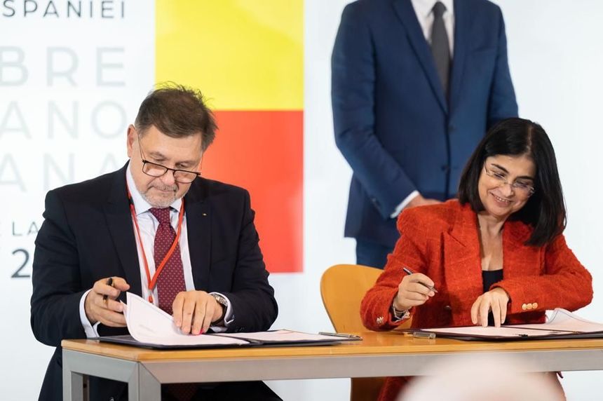 Memorandum de cooperare, semnat de miniştrii Sănătăţii din România şi Spania/ Cooperarea va viza asistenţa medicală primară, sănătatea mintală şi prevenirea bolilor