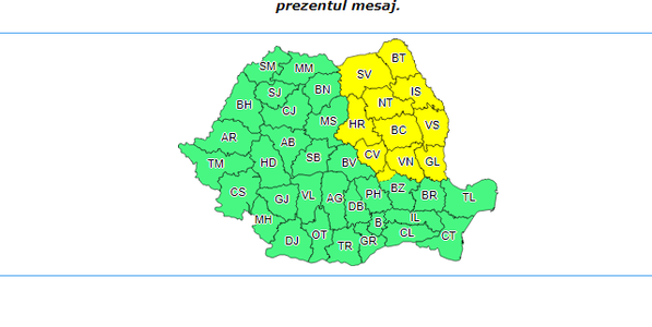 Meteorologii anunţă depuneri de polei în Moldova şi în zona Carpaţilor Orientali - HARTA