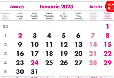 Zile libere pentru angajaţii din sectorul public în 2023 - Şase minivacanţe de patru zile, prima de 24 ianuarie, când se sărbătoreşte Ziua Unirii Principatelor Române
