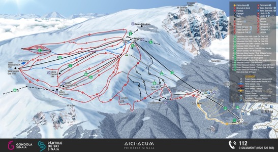 Vineri începe sezonul de schi la Sinaia, unde vor fi deschise şase pârtii. Schiorii, sfătuiţi să nu se aventureze mai jos de golul alpin