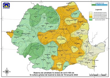 Specialiştii anunţă secetă puternică şi chiar extremă în culturile de grâu din mai multe zone ale ţării