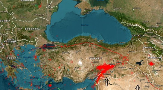 Institutul pentru Fizica Pământului: Seismul din Turcia a produs unde seismice care s-au propagat în toate direcţiile şi au ajuns şi pe teritoriul ţării noastre, fiind suficient de mari pentru a declanşa cutremure