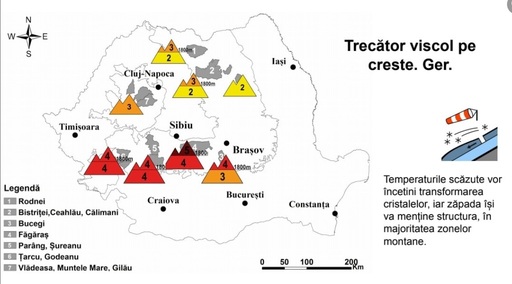 Risc maxim de avalanşă în munţii Făgăraş, până miercuri seară / Şi în alte zone riscul este însemnat