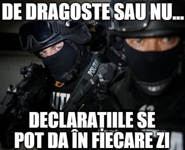 Ministerul de Interne, postare pe Facebook cu aluzie la Ziua Îndrăgostiţilor: Cele mai frumoase declaraţii se fac, nu se dau!