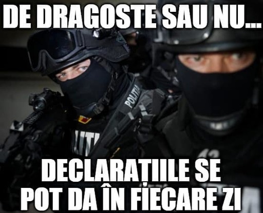 Ministerul de Interne, postare pe Facebook cu aluzie la Ziua Îndrăgostiţilor: Cele mai frumoase declaraţii se fac, nu se dau!