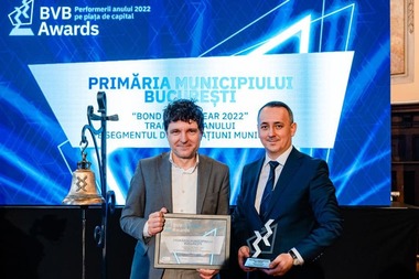 N. Dan: Primăria Municipiului Bucureşti a fost premiată în cadrul galei Bursei de Valori Bucureşti pentru obligaţiunile de 555 de milioane de lei listate în primăvara anului 2021