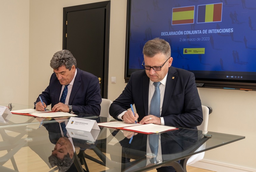 Declaraţie de colaborare în domeniul securităţii sociale, semnată între Ministerul Muncii din România şi Ministerul Securităţii Sociale şi Migraţiei din Spania