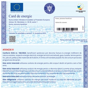 Ministerul Proiectelor Europene: Lista beneficiarilor cardului de energie, actualizată după colectarea declaraţiilor pe propria răspundere. Alţi 350.000 de români urmează să primească sprijinul