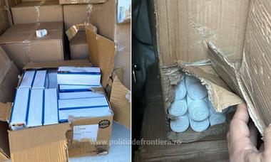 Medicamente susceptibile a fi contrafăcute, în valoare de peste 370.000 de euro, depistate la punctul de frontieră Nădlac II - FOTO
