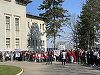 Elevii şi părinţii Colegiului Pedagogic din Iaşi, care au protestat săptămâna trecută nemulţumiţi că au fost evacuaţi din clădire, propun realizarea unei construcţii temporare, în care să aibă loc cursurile / Primăria Iaşi este de acord