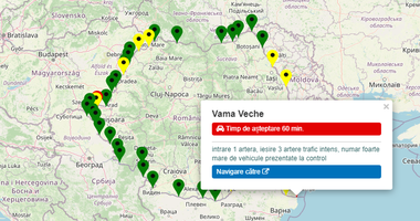 UPDATE - Timpul de aşteptare la Vama Veche a scăzut de la 250 de minute la o oră pe sensul de ieşire din ţară
