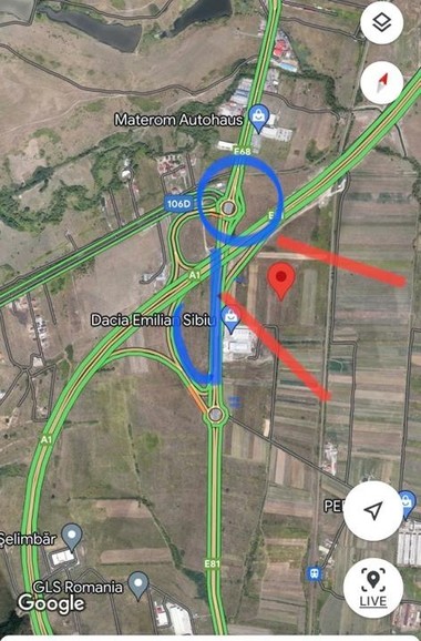 Sibiu: Trafic restricţionat pe breteaua de urcare pe A1 de la Şelimbăr, sensul Vâlcea-Deva, pentru desfăşurarea unor lucrări