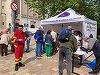 Sute de persoane au mers să facă teste pentru hepatita C în cadrul unei campanii organizate în Piteşti. Sâmbătă, testările au demarat mai devreme pentru că oamenii s-au adunat înaintea orei programate - FOTO