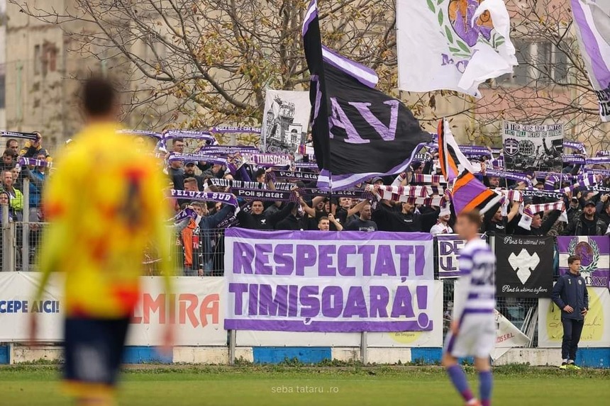 Suporterii echipelor de fotbal din Timişoara organizează un protest faţă de lipsa infrastructurii sportive din oraş