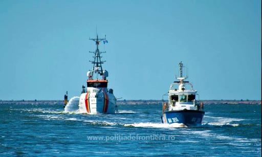 Poliţia de Frontieră a organizat în Marea Neagră un exerciţiu de gestionare a unui aflux masiv de migranţi 
