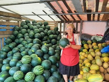 Braşov: Inspectorii din pieţe îi verifică pe vânzătorii de pepeni, cu acordul acestora, dacă au culturi plantate în zonele pe care le-au declarat
