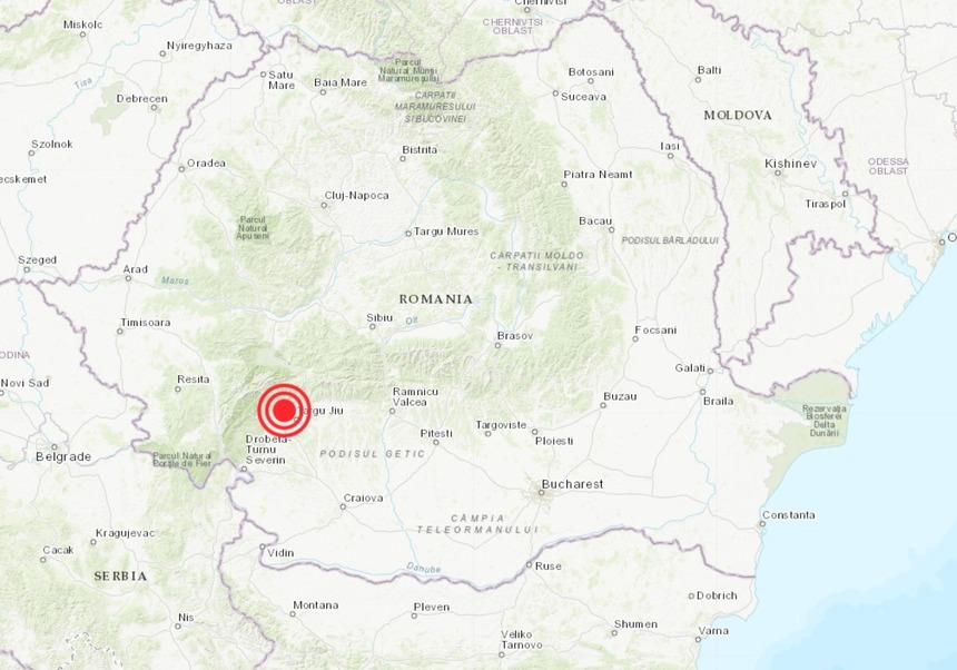 Cutremur cu magnitudinea 4.2, produs în judeţul Gorj/ Acesta a fost urmat de două replici