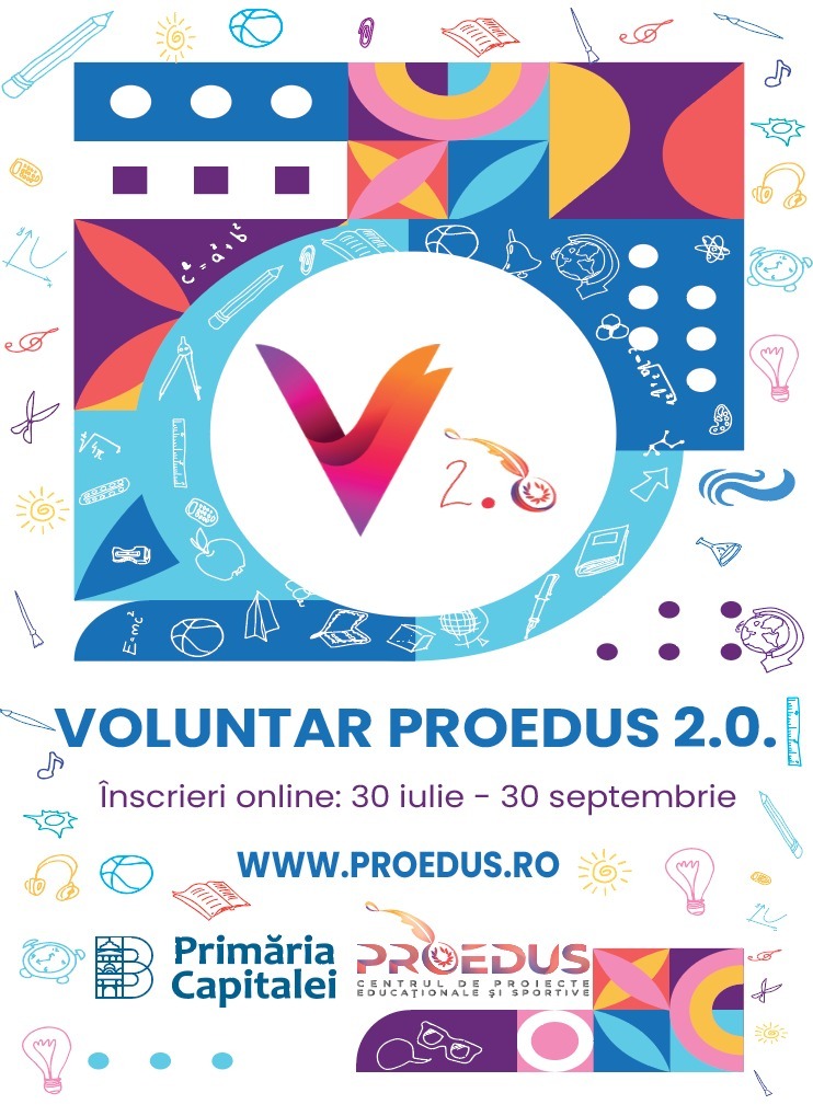 Primăria Capitalei a anunţat că încep înscrierile pentru programul de voluntariat derulat de către PROEDUS / Înscrierile pot fi făcute până pe 30 septembrie
