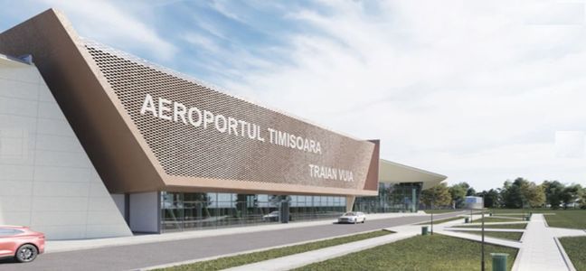 Lucrările la noul terminal de Plecări Externe al Aeroportului Timişoara sunt la jumătate/ Ministrul Transporturilor: Îşi menţin ritmul de a termina până la sfârşitul anului