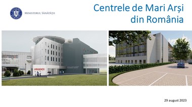 Ministerul Sănătăţii: La nivel naţional sunt funcţionale în total 34 de paturi de terapie intensivă / Prin proiectul finanţat de Banca Mondială, se vor construi 3 centre noi de arşi gravi la Timişoara, Bucureşti şi Tg. Mureş